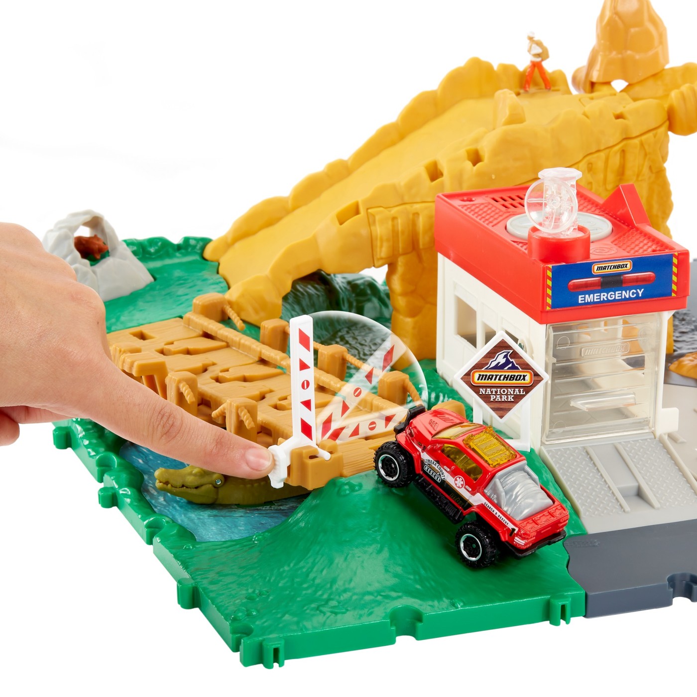 Set de joacă Matchbox - Action Drivers, Canionul, cu sunete și lumini