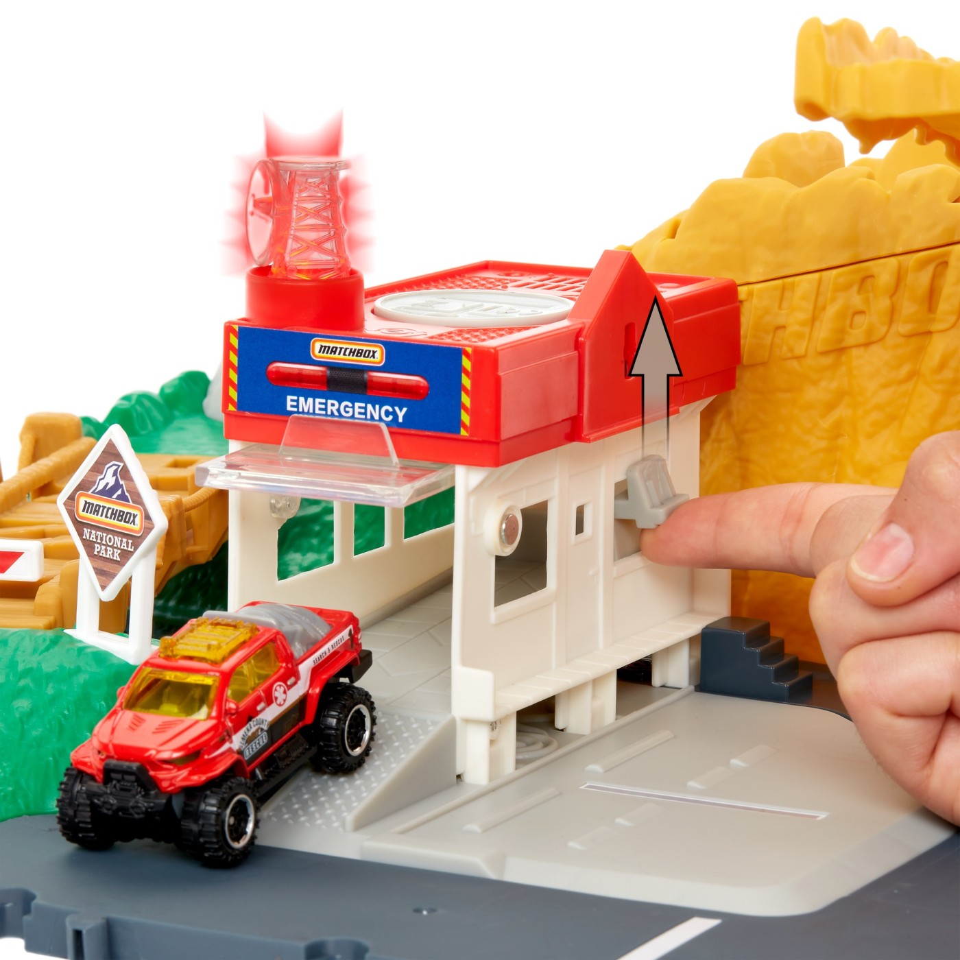 Set de joacă Matchbox - Action Drivers, Canionul, cu sunete și lumini