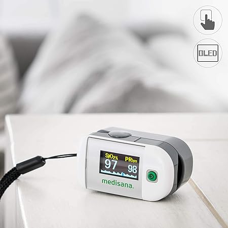 Puls Oximetru MEDISANA PM 100, Alb/Gri