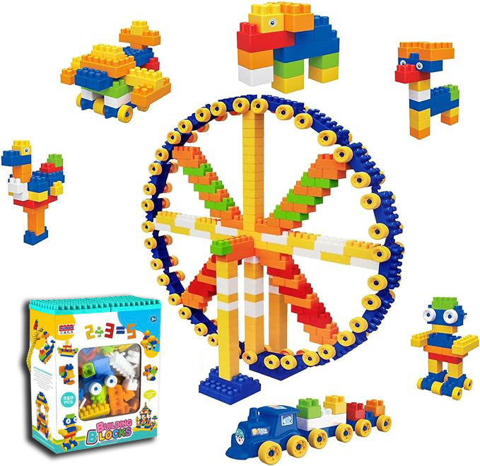 Children's building blocks - Play and Learn - 250 pieces +3 years