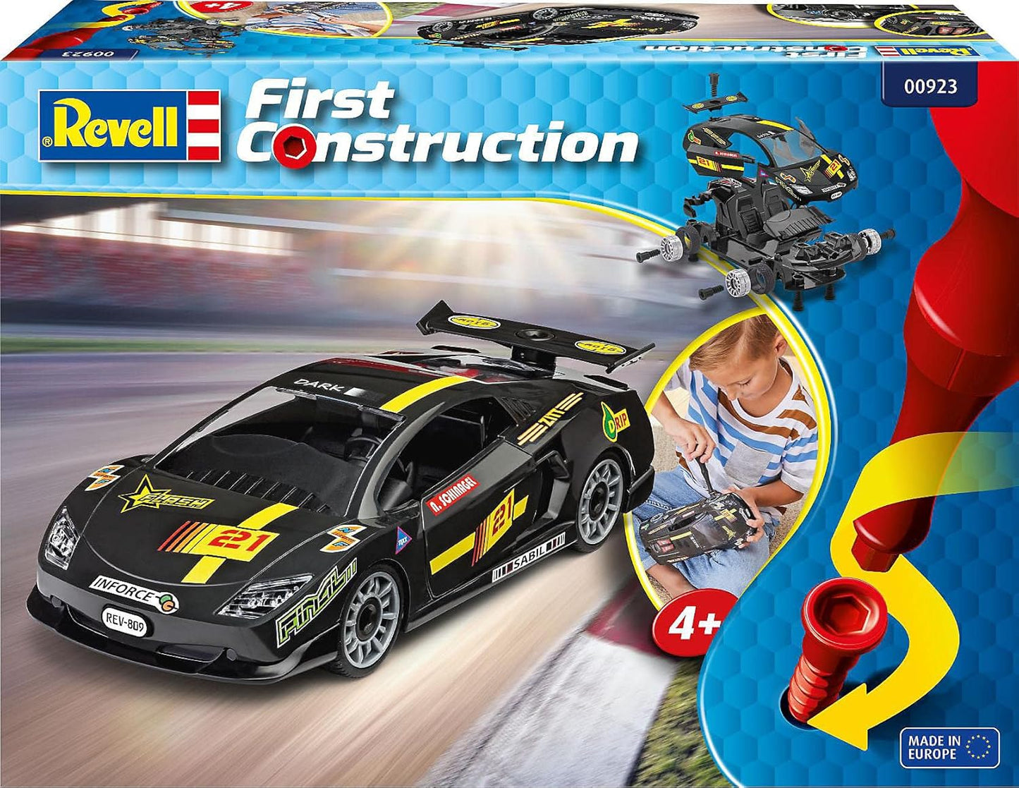 Construcție mașină DIY Revell® - 22 de piese - 4+ ani