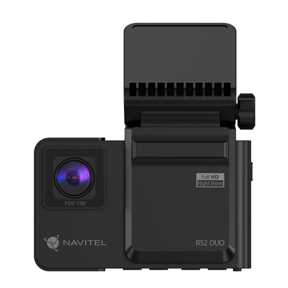 Cameră auto DVR NAVITEL RS2 Duo ( filmare infrared, cameră wide de interior, rezoluție FULL HD, dual mode display, parking mode, suport magnetic, înregistrare in buclă pe microSD )