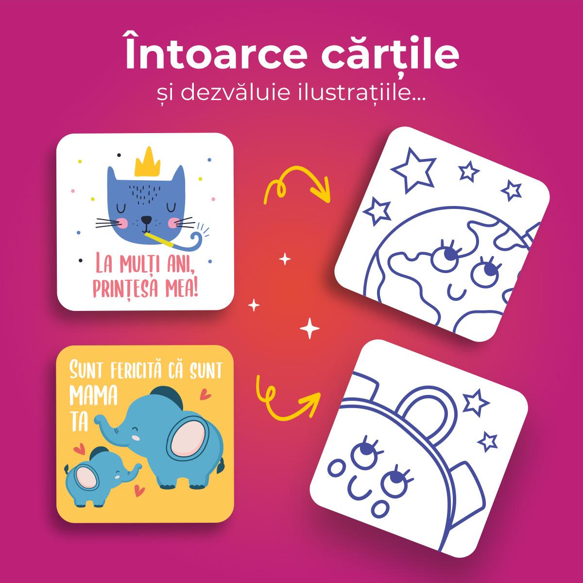 Cartonașe de joc Buboo, pentru fetițe, Roovi, +6ani