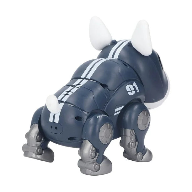 Câine robot inteligent pentru copii - Cap rotativ, ochii se iluminează, membrele se miscă +3 ani