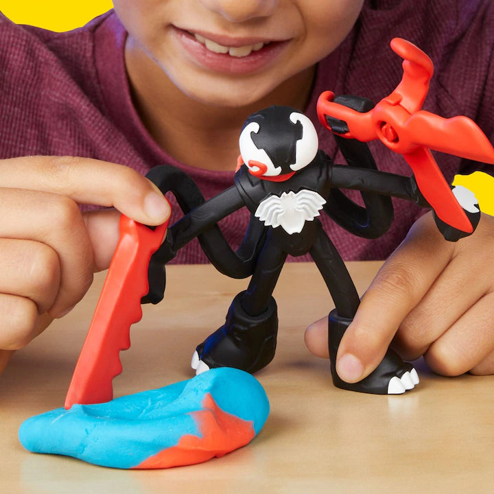 Play-Doh Marvel - Pókember készlet, 2 figura kilövővel és lándzsával