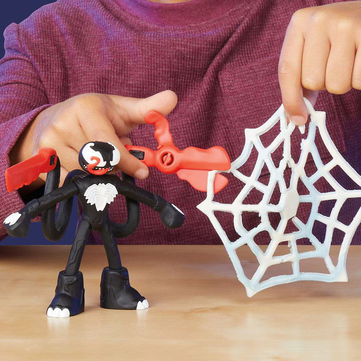 Play-Doh Marvel - Pókember készlet, 2 figura kilövővel és lándzsával