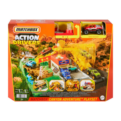 Set de joacă Matchbox - Action Drivers, Canionul, cu sunete și lumini