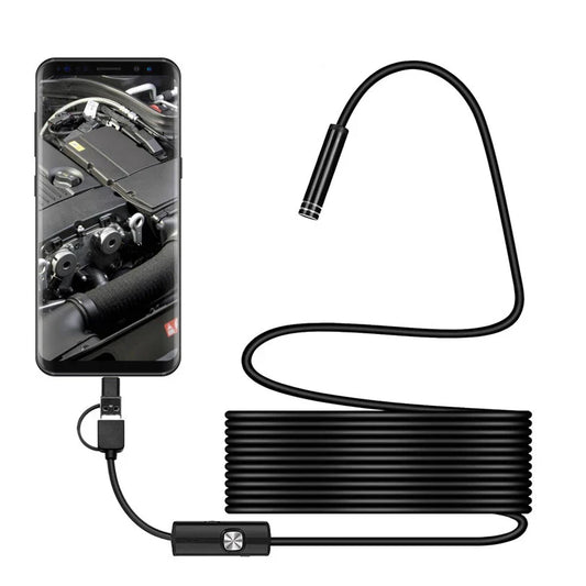 2 in 1 endoscopic camera. Android/Windows, waterproof, 5 meters