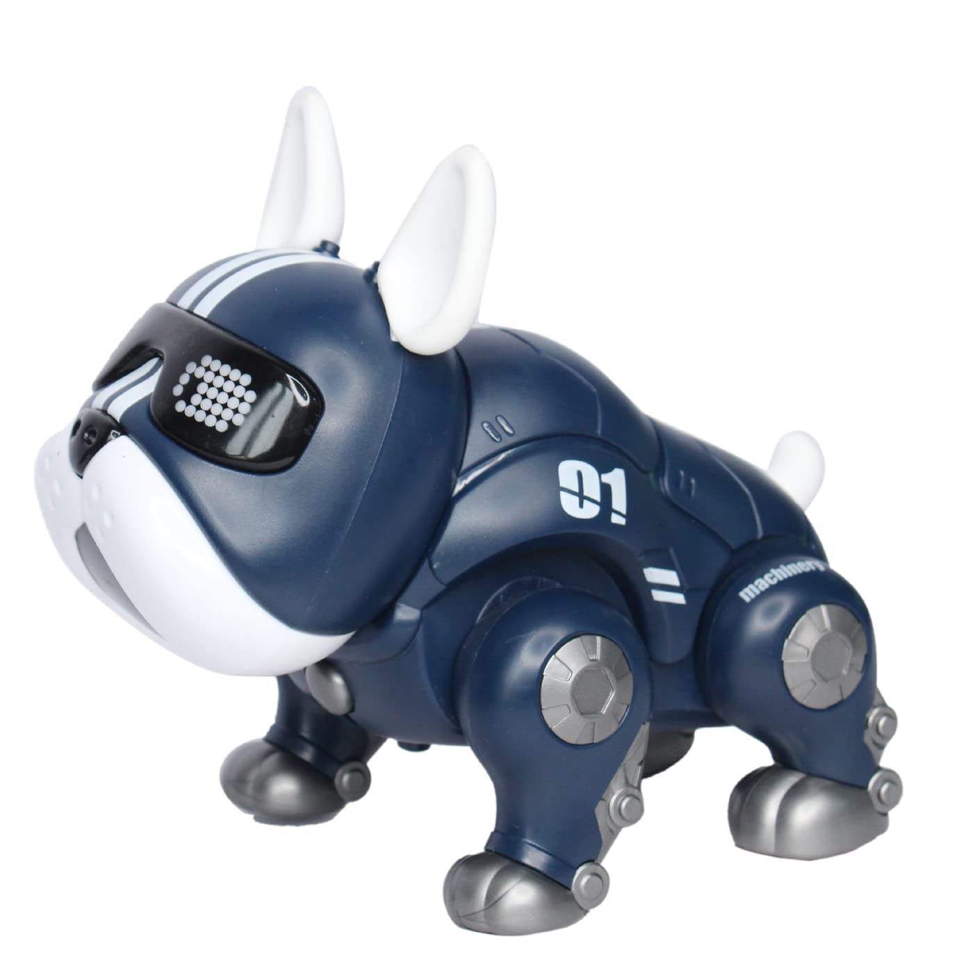 Câine robot inteligent pentru copii - Cap rotativ, ochii se iluminează, membrele se miscă +3 ani
