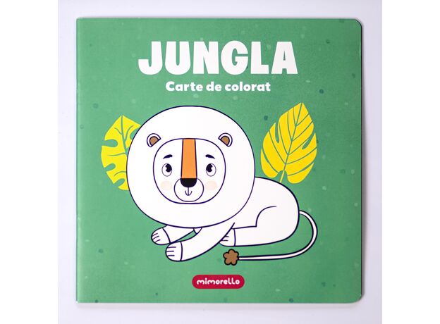 Puzzle fosforescent Mimorello - Junglă, 120 piese, cu carte de colorat
