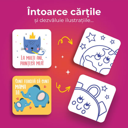 Cartonașe de joc Buboo, pentru fetițe, Roovi, +6ani
