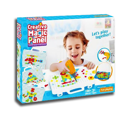 Set de jucărie inovatoare STEM cu burghie și șurubelniță - 166 piese, 3+