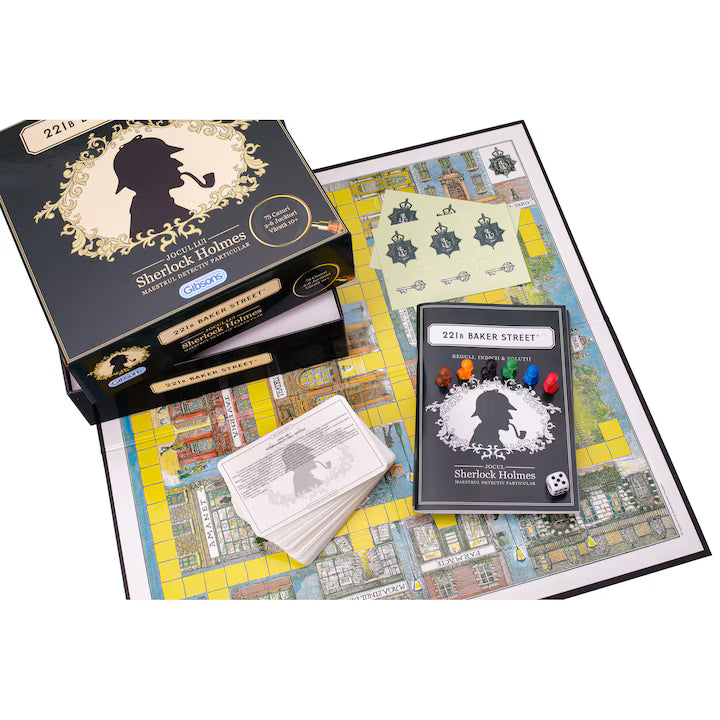 Joc 221B Baker Street - Sherlock Holmes, limba romana, 2-6 jucatori, +10 ani